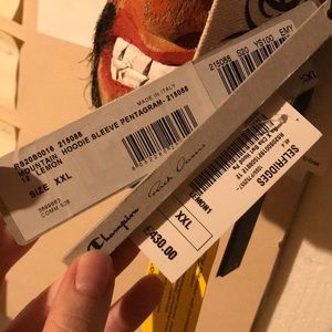 Rick Owen x Champion mountain hoodie yellow.